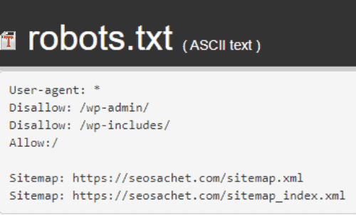robots txt file